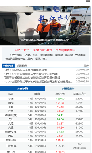 武汉长江水位实时查询