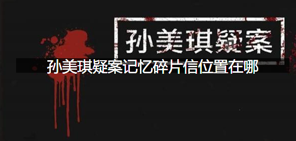 孙美琪疑案记忆碎片信位置在哪