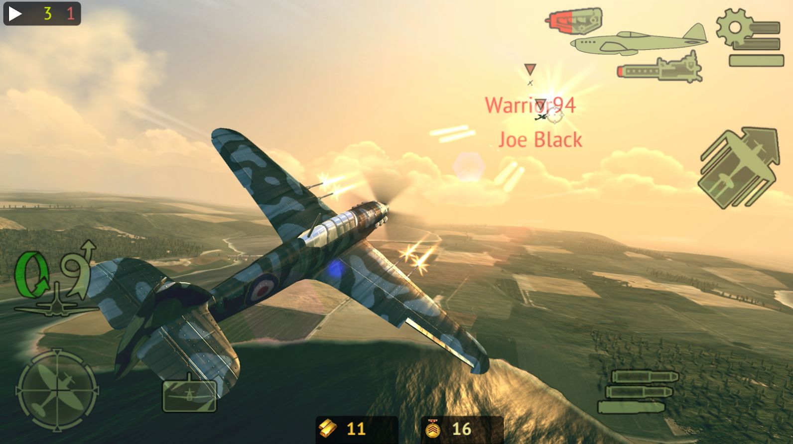 战机二战英雄游戏安卓版（warplanes online combat） 1.2