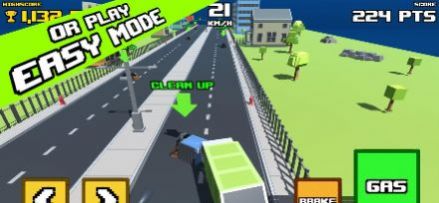 疯狂之路垃圾自卸卡车游戏中文手机版(crazy road: trash dump truck) v0.1