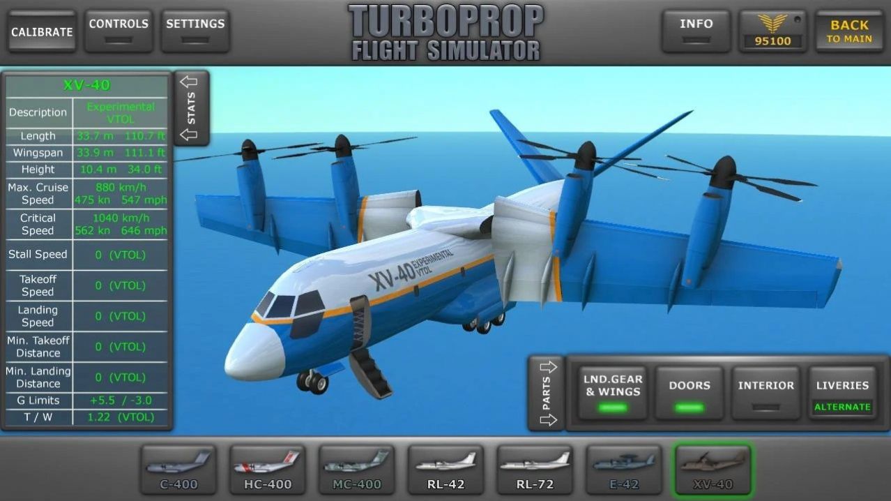 turboprop flight simulator