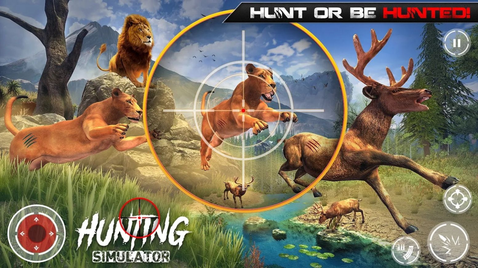 侏罗纪恐龙狩猎狙击游戏中文最新版（wild animal hunting） v1.32