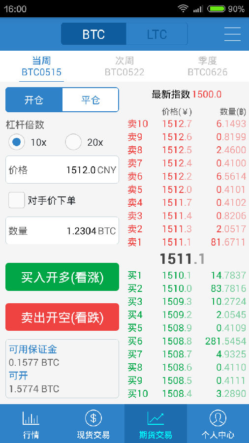 okcoin 交易平台